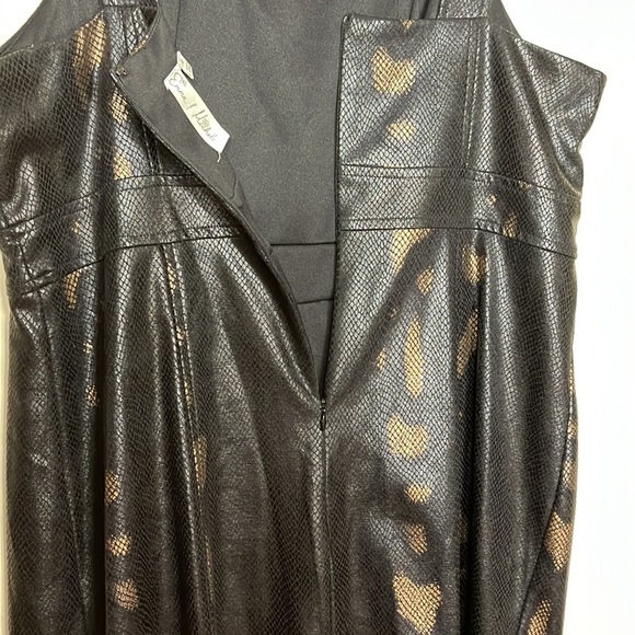 Emma & Michele Reptile Snake Print Sleeveless Dress - Picture 9 of 10